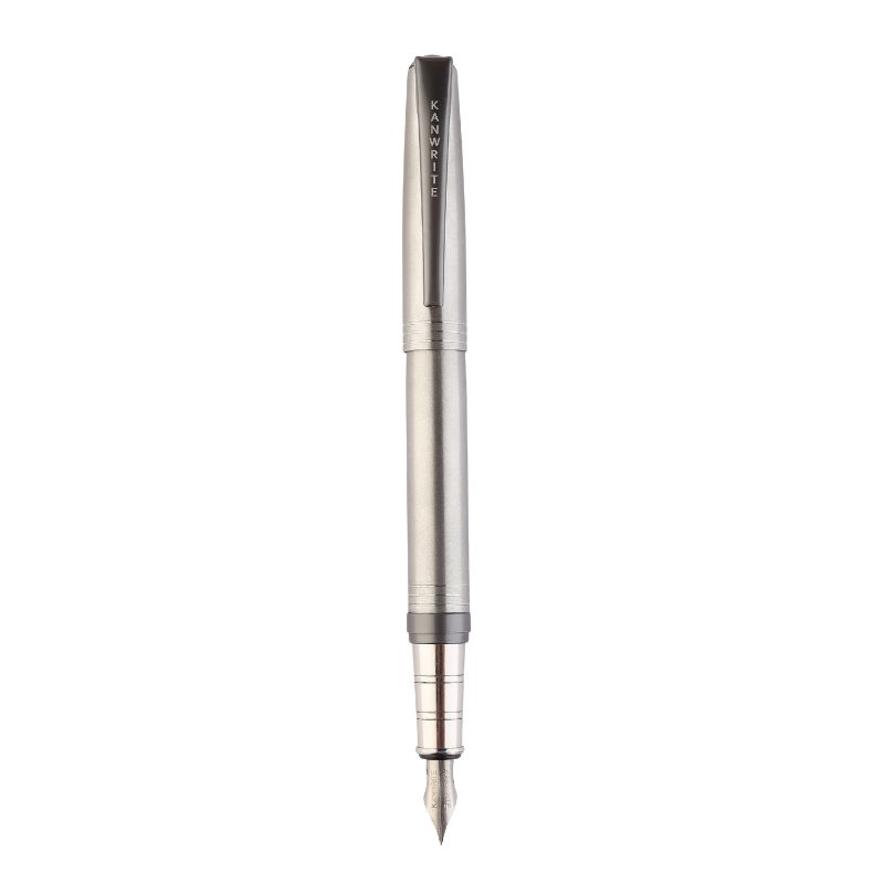 Steelex Gun Metal Fountain Pen (Titanium Nib #5) - Image 3